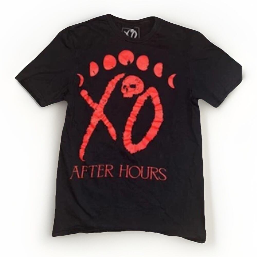 The Weeknd After Hours XO Graphic T-Shirt Black Small 16x23 Tour Merch Tee